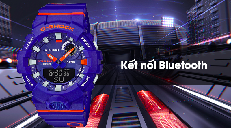 Đồng hồ nam G-Shock GBA-800DG-2ADR dễ dàng kết nối Bluetooth với điện thoại