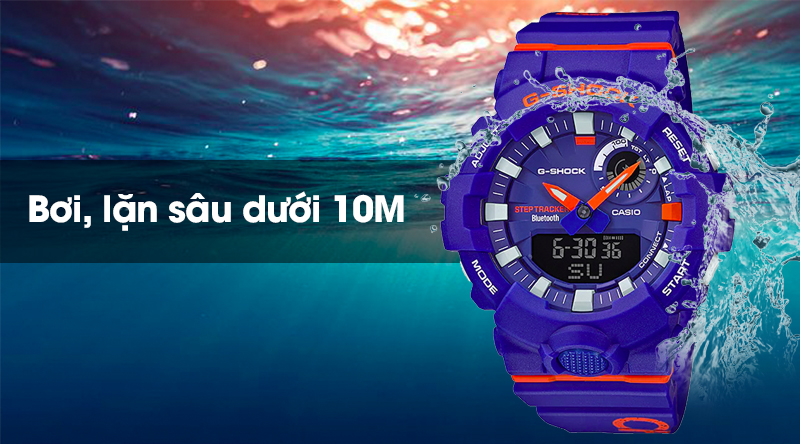 Đồng hồ nam G-Shock GBA-800DG-2ADR có hệ số chống nước 20 ATM