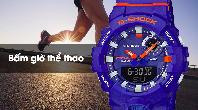 Đồng hồ nam G-Shock GBA-800DG-2ADR có chức năng bấm giờ thể thao tiện lợi