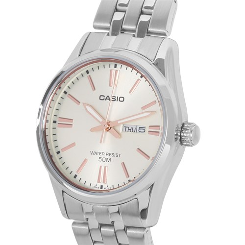 Đồng hồ CASIO 30 mm Nữ LTP-1335D-9AVDF Màu Bạc