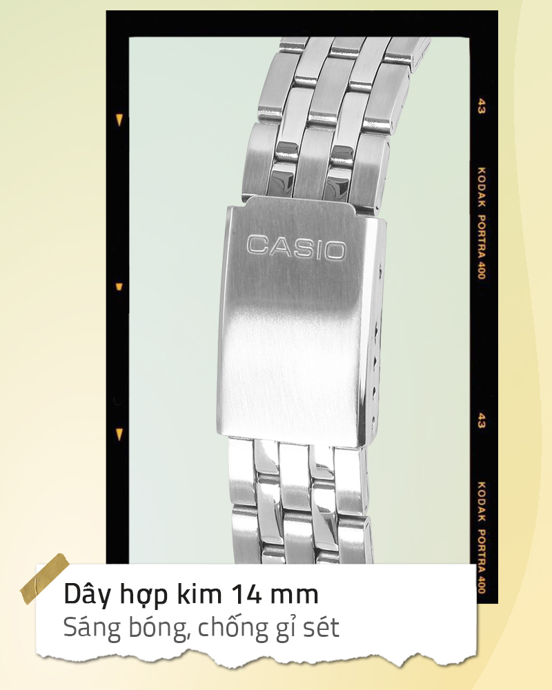 Đồng hồ Nữ Casio LTP-1335D-9AVDF có dây đeo bền bỉ