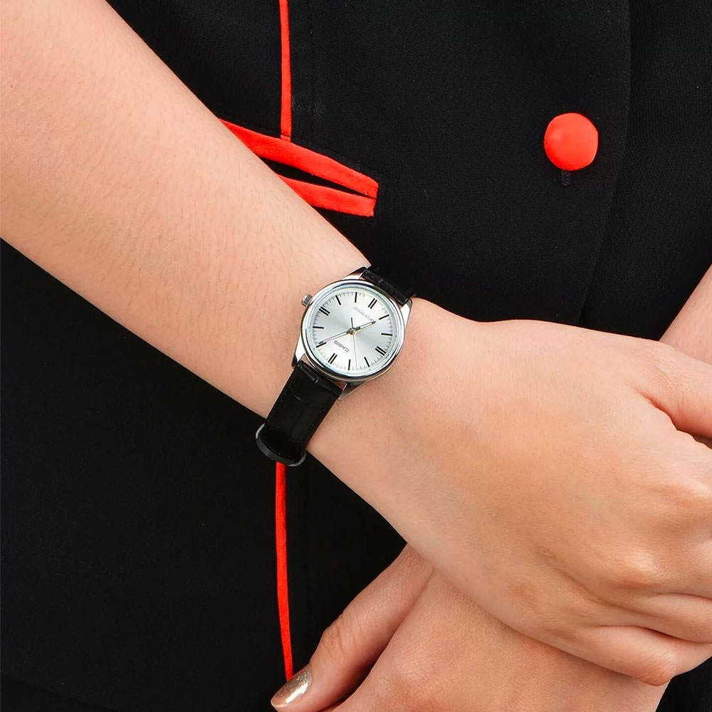 Đồng hồ Nữ Timeless Casio LTP-V005L-7AUDF Màu Đen