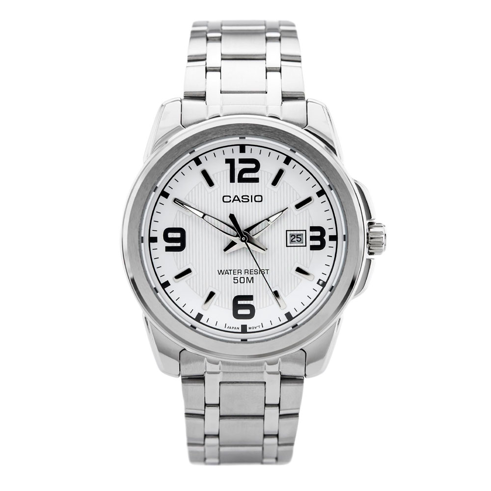 Đồng hồ Casio Timeless 45 mm Nam MTP-1314D-7AVDF Màu Bạc