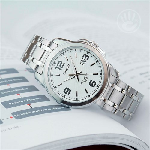 Đồng hồ Casio 45 mm Nam MTP-1314D-7AVDF Màu Bạc