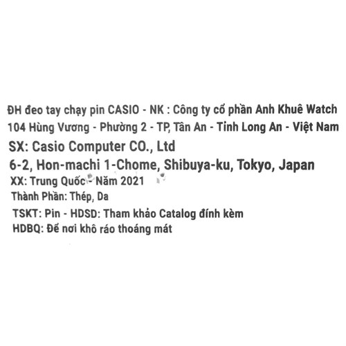 Đồng hồ CASIO 37 mm Nam MTP-V002L-1BUDF Màu Đen