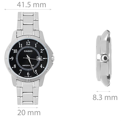 Đồng hồ Nam Casio MTP-V004D-1BUDF Màu Bạc