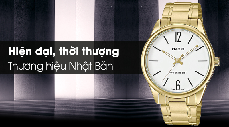 Đồng hồ nam Casio MTP-V005G-7BUDF với thiết kế mạnh mẽ và nam tính