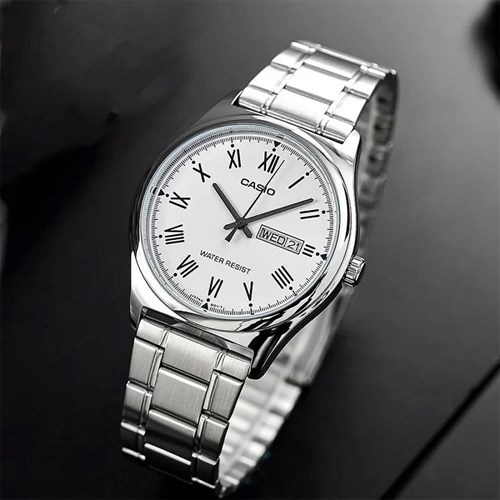 Đồng hồ CASIO 38 mm Nam MTP-V006D-7BUDF Màu Bạc