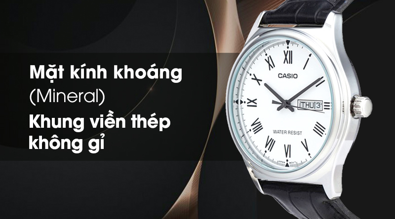 Đồng hồ nam Casio MTP-V006L-7BUDF có khả năng chịu va đập tốt