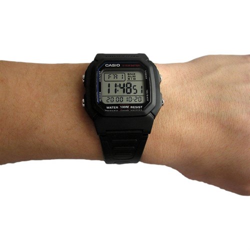 Đồng hồ CASIO 36.8 mm Nam W-800H-1AVDF Màu Đen