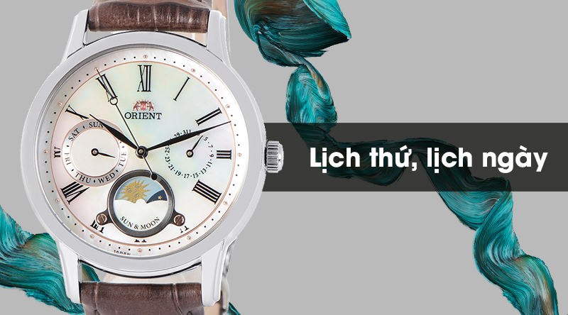 Đồng hồ nữ Orient RA-KA0005A00B có lịch thứ, lịch ngày tiện lợi
