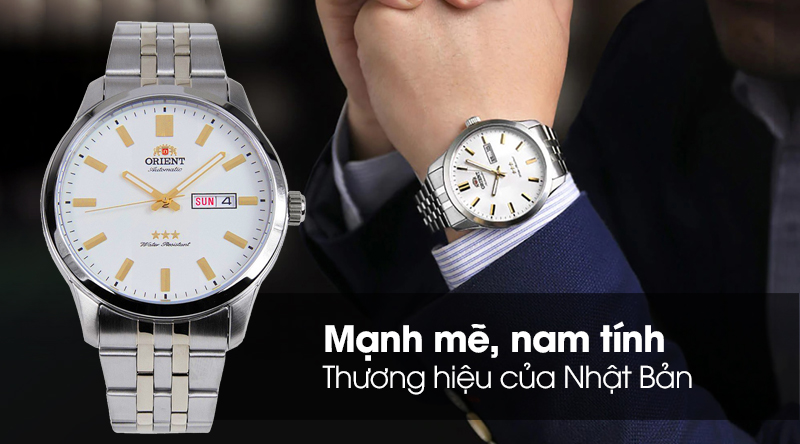 Đồng hồ nam Orient SAB0B009WB có kiểu dáng lịch lãm, hiện đại