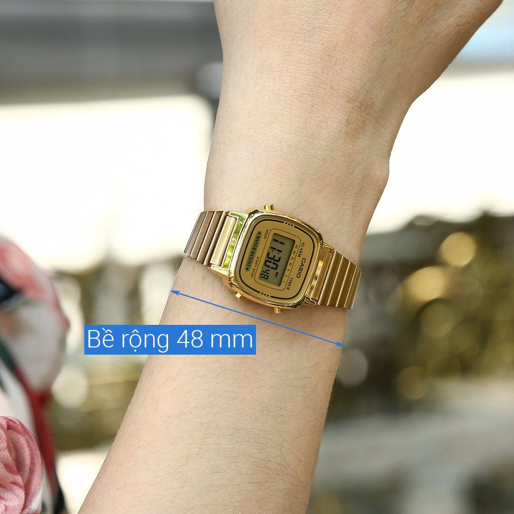 Đồng hồ Casio 24 mm Nữ LA670WGA-9DF