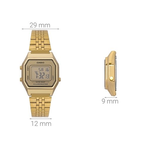 Đồng hồ CASIO 29 mm Nữ LA680WGA-9DF Màu Vàng