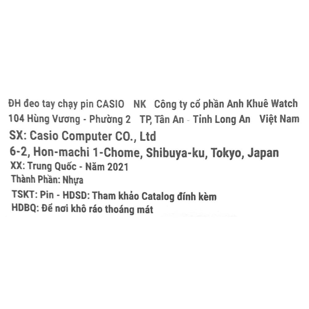 Đồng hồ Nam Casio MRW-200H-1BVDF