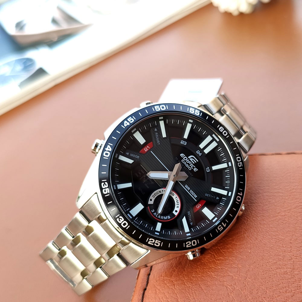Đồng hồ Nam Edifice Casio EFV-C100D-1AVDF Màu Bạc