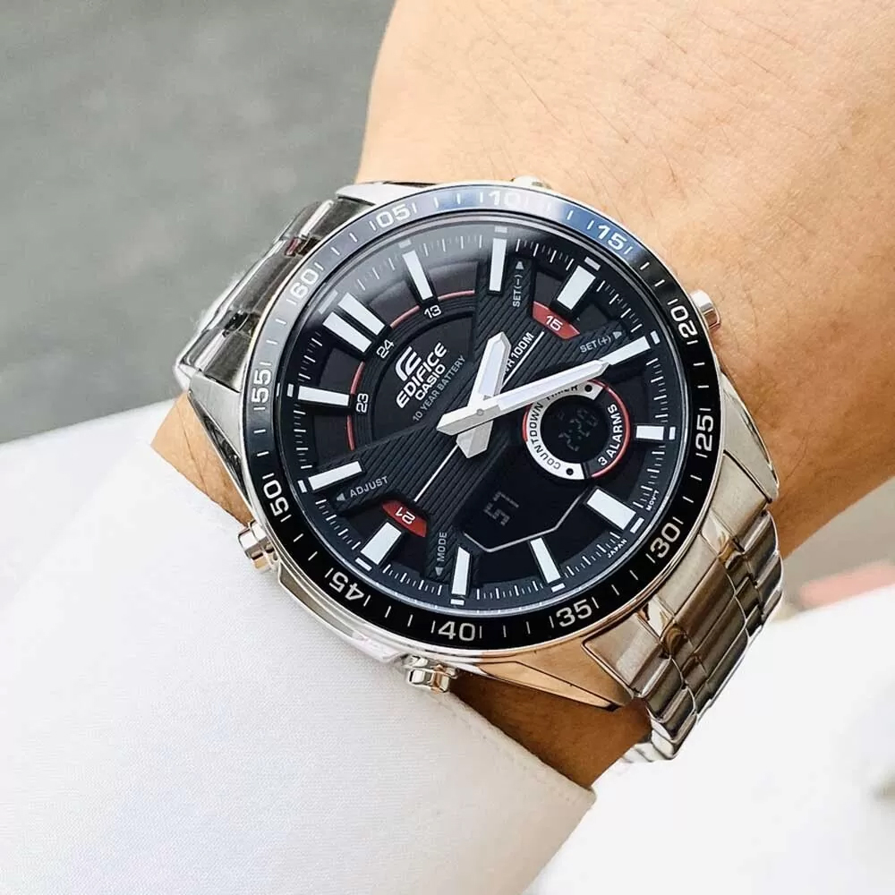 Đồng hồ Nam Edifice Casio EFV-C100D-1AVDF Màu Bạc