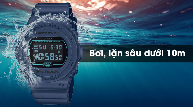 Đồng hồ G-Shock DW-5700BBM-2DR chống nước 20 ATM Đồng hồ G-Shock DW-5700BBM-2DR chống nước 20 ATM