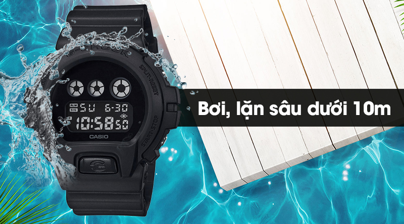 Đồng hồ G-Shock DW-6900BBA-1DR có thông số chống nước 20 ATM