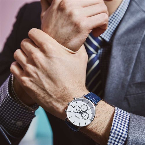 Đồng hồ NAKZEN 40 mm Nam SL5053GBE-7N1 Màu Xanh Dương