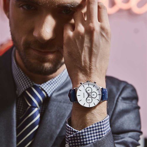 Đồng hồ NAKZEN 40 mm Nam SL5053GBE-7N1 Màu Xanh Dương