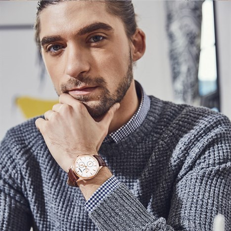 Đồng hồ NAKZEN 39 mm Nam SL5055GREBN-7N0 Màu Nâu