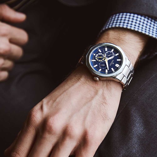 Đồng hồ NAKZEN 42 mm Nam SS5038G-2 Màu Bạc