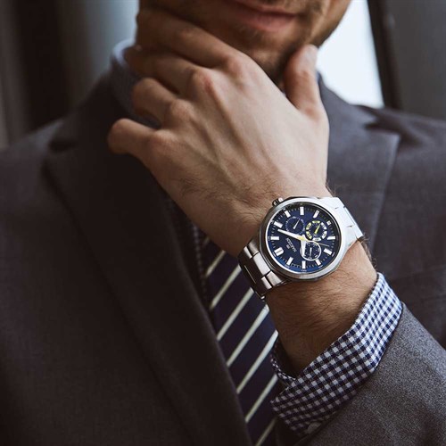 Đồng hồ NAKZEN 42 mm Nam SS5038G-2 Màu Bạc