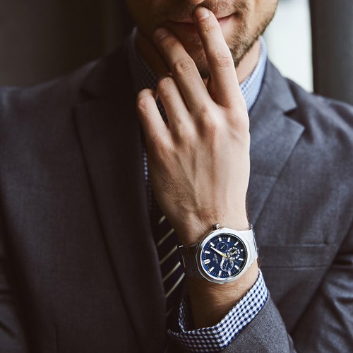 Đồng hồ NAKZEN 42 mm Nam SS5038G-2 Màu Bạc