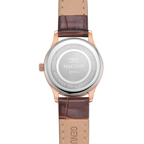 Đồng hồ NAKZEN 40 mm Nam SL4043GREBN-7N0 Màu Nâu