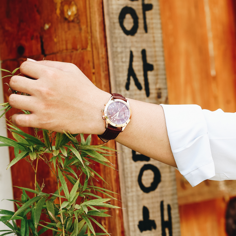 Đồng hồ Nam Skmei SK-9127 Nâu