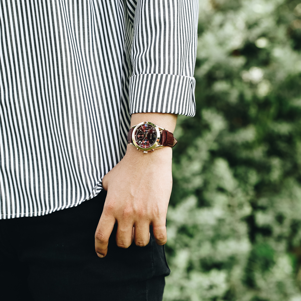 Đồng hồ Nam Skmei SK-9127 Nâu