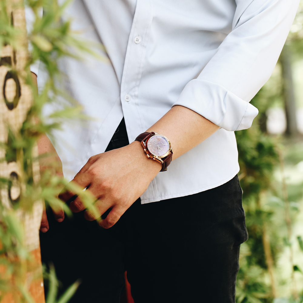 Đồng hồ Nam Skmei SK-9127 Nâu