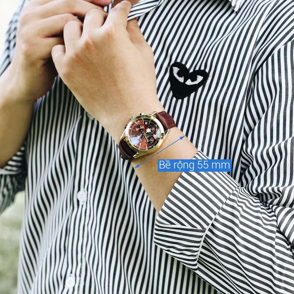 Đồng hồ Nam Skmei SK-9127 Nâu