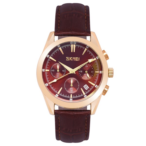 Đồng hồ Nam Skmei SK-9127 Nâu