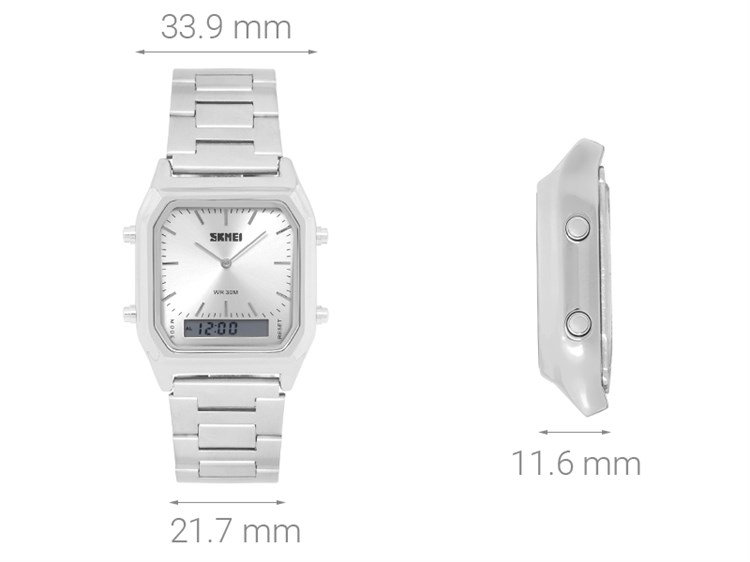 Đồng hồ SKMEI 33.9 mm Nữ SK-1220 Màu Bạc