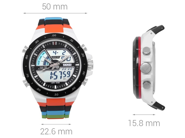 Đồng hồ SKMEI 50 mm Nam SK-1016 Màu Cam