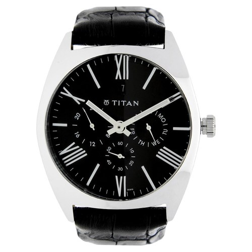 Đồng hồ TITAN 43 mm Nam 9476SL01 Màu Đen