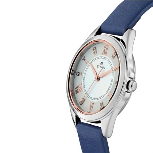 Đồng hồ TITAN 40 mm Nữ 2565SL01 Màu Xanh Dương