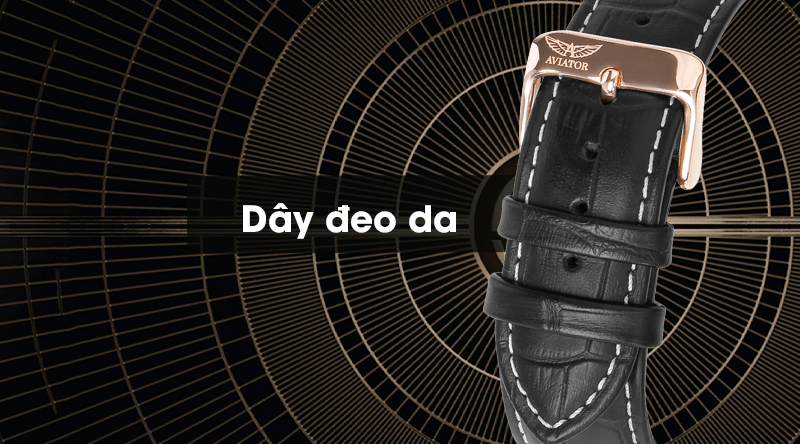 Đồng hồ nam Aviator AVW8517G352 có dây đeo nhẹ nhàng