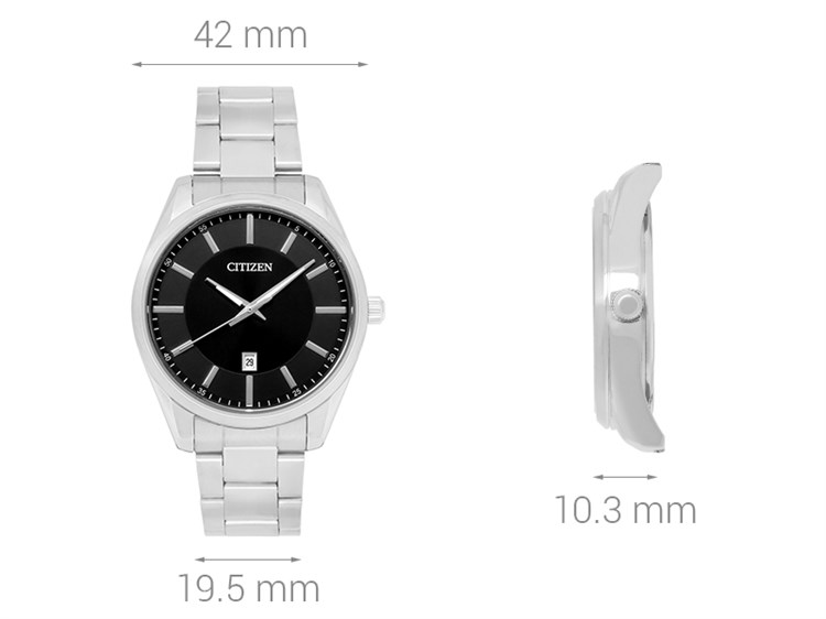 Đồng hồ CITIZEN 42 mm Nam BI1030-53E Màu Bạc