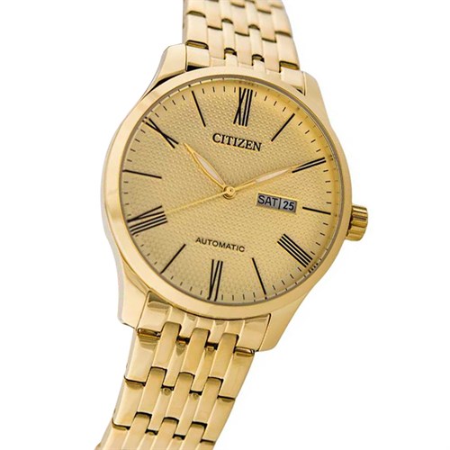 Đồng hồ Nam Citizen Mechanical 40 mm NH8352-53P - Cơ tự động Màu Vàng