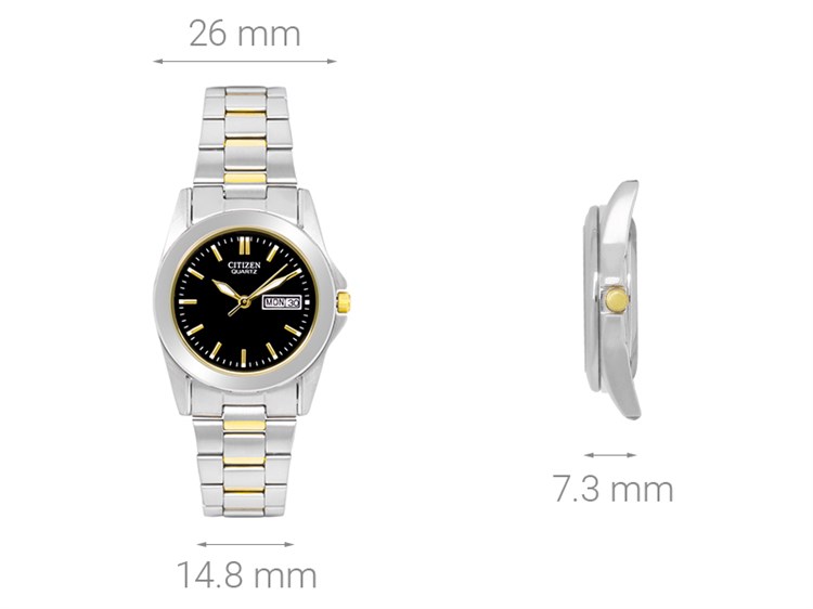 Đồng hồ CITIZEN 26 mm Nữ EQ0564-59E Màu Bạc