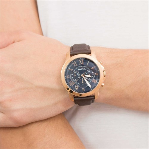 Đồng hồ FOSSIL Carlie 44 mm Nam FS5068 Màu Nâu