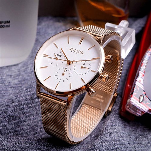 Đồng hồ Nữ Julius Star 35 mm Nữ JS-005C Màu Vàng Hồng