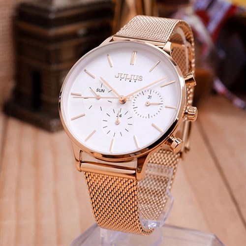 Đồng hồ Nữ Julius Star 35 mm Nữ JS-005C Màu Vàng Hồng