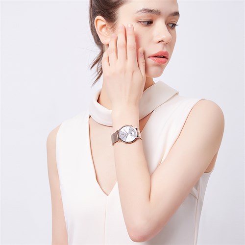 Đồng hồ Nữ Julius Star 35 mm Nữ JS-022B Màu Vàng Hồng