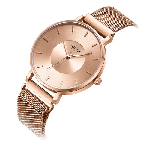Đồng hồ Nữ Julius Star 35 mm Nữ JS-025A Màu Vàng Hồng
