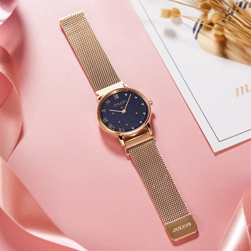 Đồng hồ Nữ Julius Star JS-037A Màu Vàng Hồng