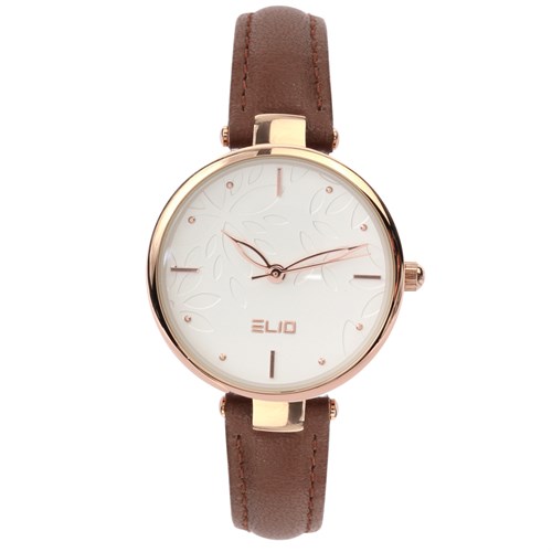 Đồng hồ ELIO 32.5 mm Nữ EL004-01 Màu Nâu